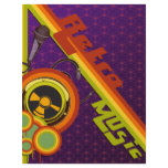 retro music funky vector art flyer design
