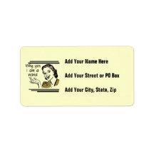 Retro Nana T-shirts and Gifts Personalized Address Labels