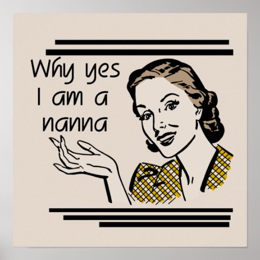 Retro Nanna T-shirts and Gifts Posters