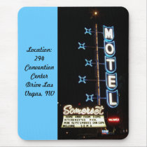Retro Neon Series #3 Somerset Motel mousepads