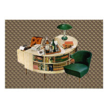 Retro New Home and Change of Address Custom Invites