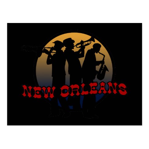 Retro New Orleans Jazz Post Cards