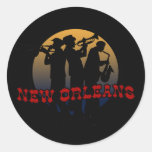 Retro New Orleans Jazz Stickers