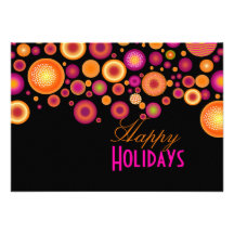 Rétro Noël audacieux Ornaments|calendar de PixDezi Faire-parts