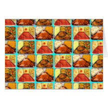 Retro Novelty TV Dinners Trays Cards