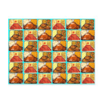 Retro Novelty TV Dinners Trays Post Card