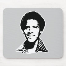 Retro Obama T-shirt Mouse Mat