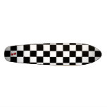 RETRO OLD-SCHOOL CHECKS 'n CHERRIES SKATEBOARD