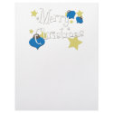 Retro Olive Ornament Christmas letterhead