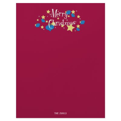 Retro Olive Ornament Christmas Customized Letterhead by JaZilla