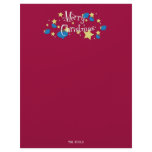 Retro Olive Ornament Christmas letterhead