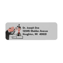 Retro Optometrists optical eye doc Labelling Label
