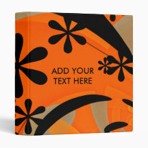 Retro Orange Binder