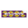 Retro Orange Lime Harlequin Bumper Stickers