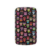 Retro owl pattern illustration blackberry bold covers