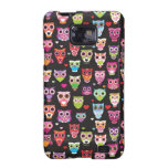 Retro owl pattern illustration samsung galaxy s covers
