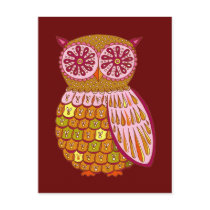 Retro Owl Postcards