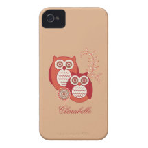 Retro Owls Case-Mate ID iPhone 4 Cover