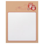 Retro Owls Letterhead