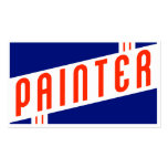 retro painter business cards