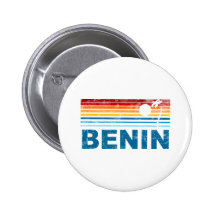 Retro Palm Tree Benin Pin