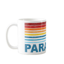 Retro Palm Tree Paraguay Coffee Mugs