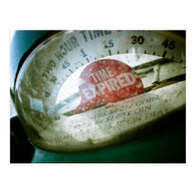 Retro Parking Metre 01 Postcard