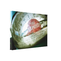 Retro Parking Metre 01 Stretched Canvas Print
