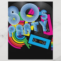 Rétro partie 80 prospectus personnalisés