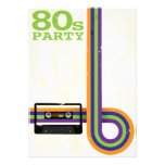 Retro Party Background Personalized Announcements