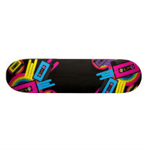 Retro Party Design Skate Board