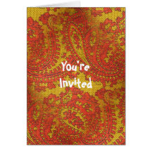 Retro Party Invite Cards