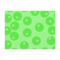 Retro pattern. Circle design in green. Postcards