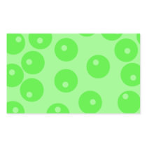 Retro pattern. Circle design in green. Rectangular Stickers