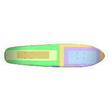 Retro patterned squares skateboard deck