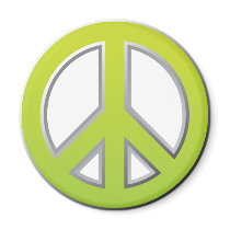 Retro Peace Sign magnets