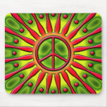 RETRO PEACE SIGN MOUSE PAD