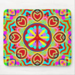 RETRO PEACE SIGN MOUSE PAD