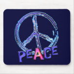 RETRO PEACE SIGN mousepads