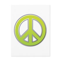 Retro Peace Sign postcards