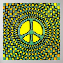 RETRO PEACE SIGN PRINT