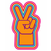 Retro Peace Sign t-shirts