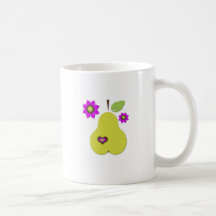 Retro Pear Kaffe Mugg