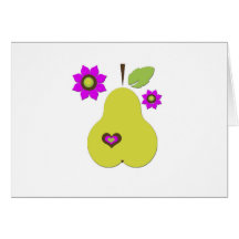 Retro Pear Kort