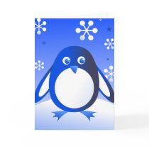 Retro Penguin Card
