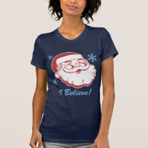 Rétro Père Noël croient T-shirt