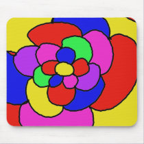 Retro petals mousepads