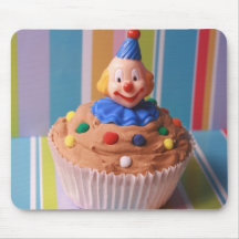 Rétro petit gâteau de clown tapis de souris