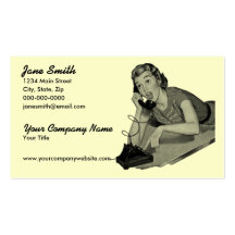 Retro Phone Caller Business Card Template