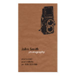retro photographer vintage business card